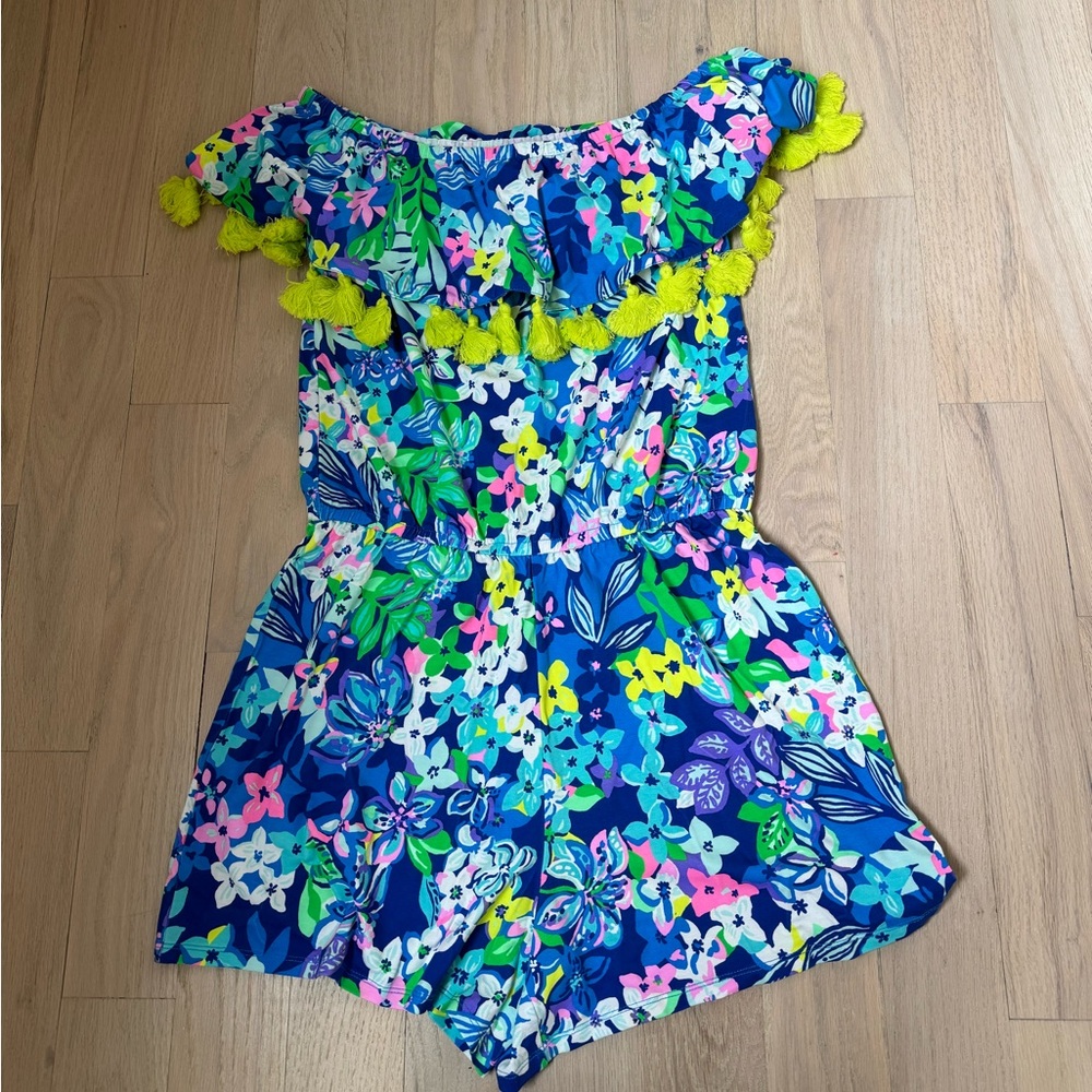 Lilly Pulitzer La Fortuna Romper Borealis Blue